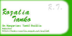 rozalia tanko business card
