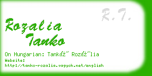 rozalia tanko business card